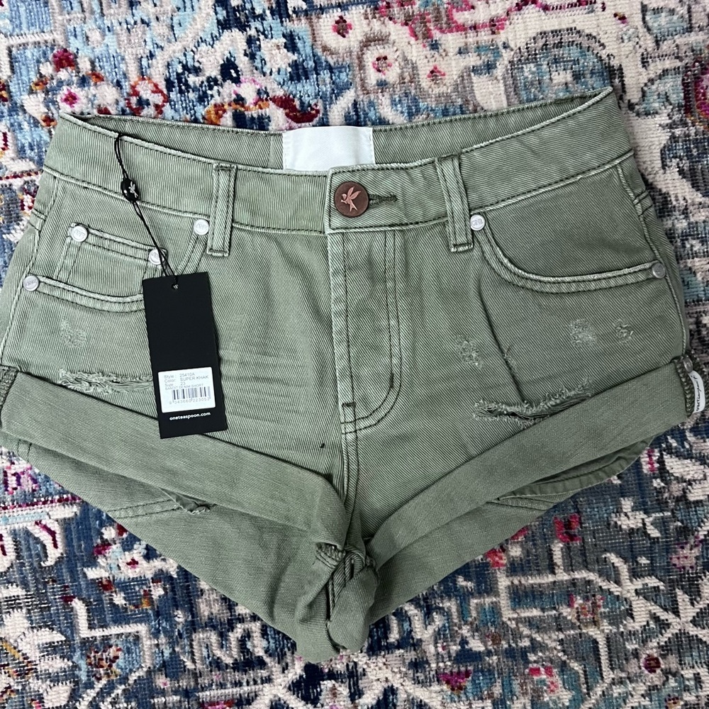 Olive Green Women's Shorts